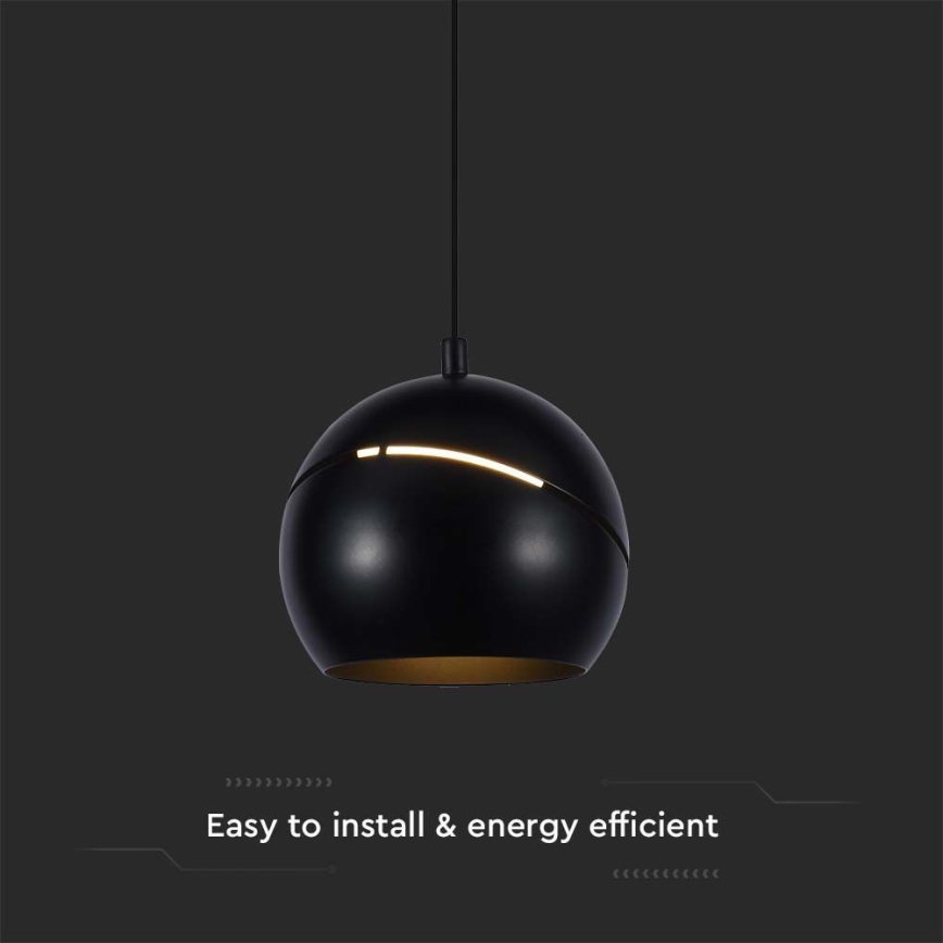 Candelabro suspenso LED táctil LED/8,5W/230V 3000K preto