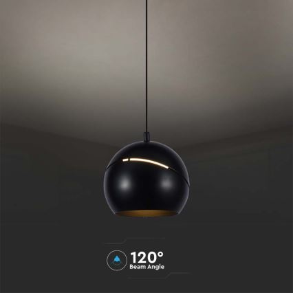Candelabro suspenso LED táctil LED/8,5W/230V 3000K preto