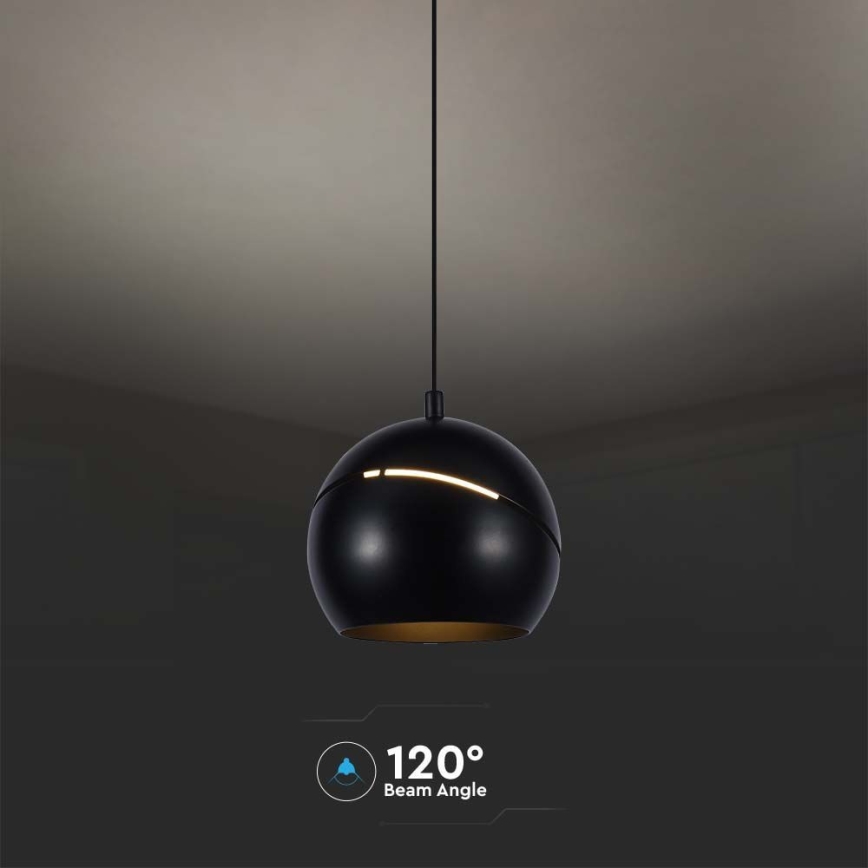 Candelabro suspenso LED táctil LED/8,5W/230V 3000K preto