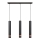 Candelabro suspenso LED TUBA 3xGU10/4,8W/230V preto/cobre