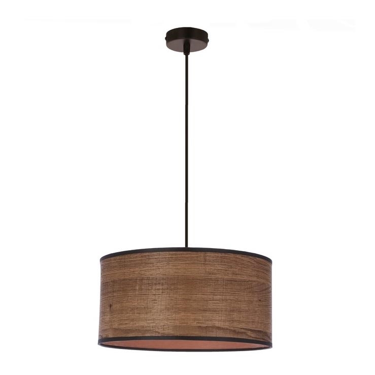 Candelabro suspenso LEGNO 1xE27/40W/230V diâmetro 30 cm castanho
