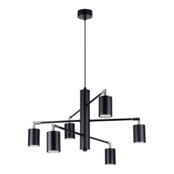 Candelabro suspenso LEMMI 6xGU10/10W/230V preto