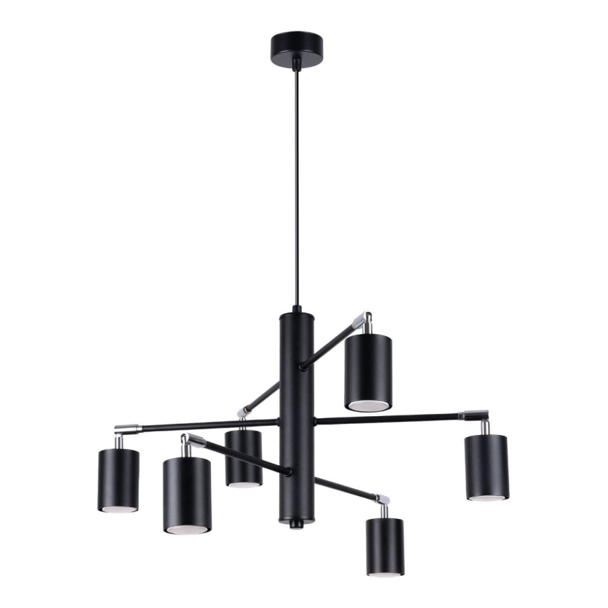 Candelabro suspenso LEMMI 6xGU10/10W/230V preto