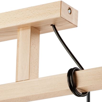 Candelabro suspenso LEON 3xE27/60W/230V faia - FSC certificado