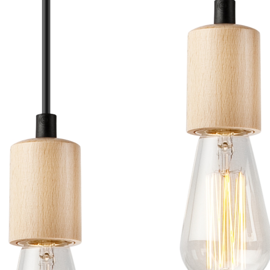 Candelabro suspenso LEON 5xE27/60W/230V faia - FSC certificado