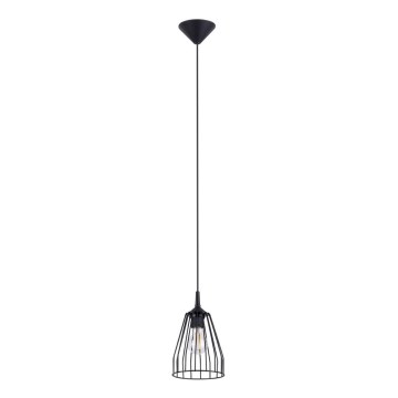 Candelabro suspenso LEYO 1xE27/15W/230V preto