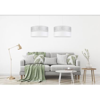 Candelabro suspenso LIMA 1xE27/60W/230V branco