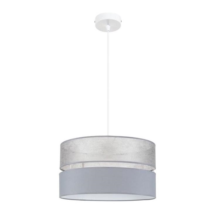 Candelabro suspenso LIMA 1xE27/60W/230V cinzento