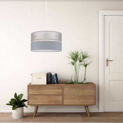 Candelabro suspenso LIMA 1xE27/60W/230V cinzento