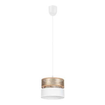 Candelabro suspenso LIMA 1xE27/60W/230V dourado/branco