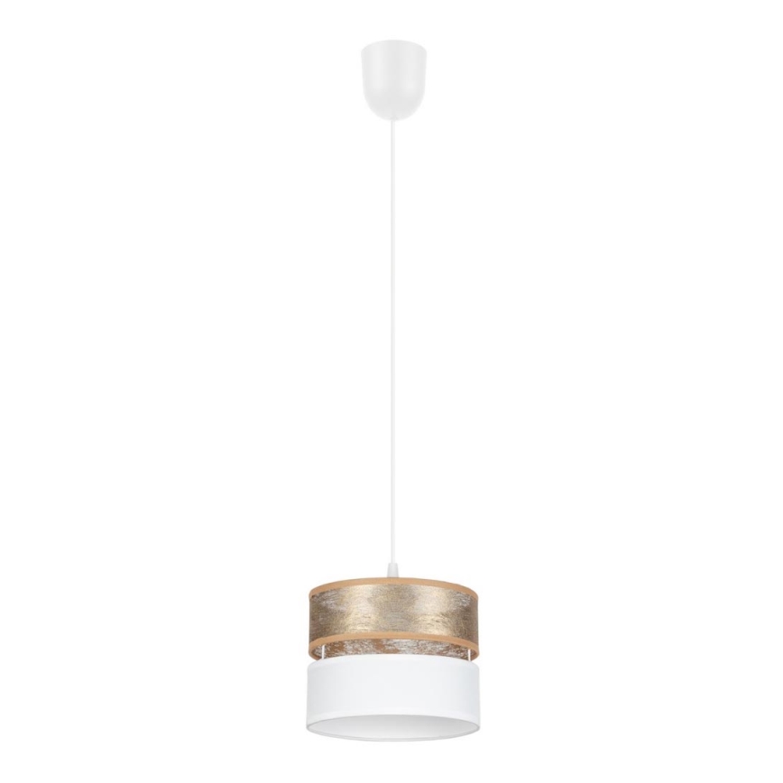 Candelabro suspenso LIMA 1xE27/60W/230V dourado/branco