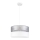 Candelabro suspenso LIMA 1xE27/60W/230V prateado/branco
