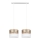 Candelabro suspenso LIMA 2xE27/60W/230V dourado/branco