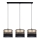 Candelabro suspenso LIMA 3xE27/60W/230V dourada/preto