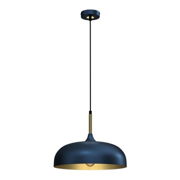 Candelabro suspenso LINCOLN 1xE27/60W/230V d. 35 cm azul