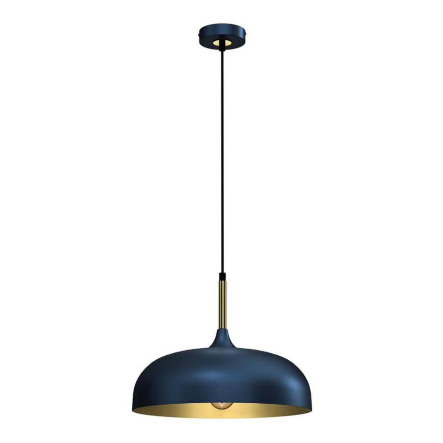 Candelabro suspenso LINCOLN 1xE27/60W/230V d. 35 cm azul