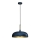 Candelabro suspenso LINCOLN 1xE27/60W/230V d. 35 cm azul