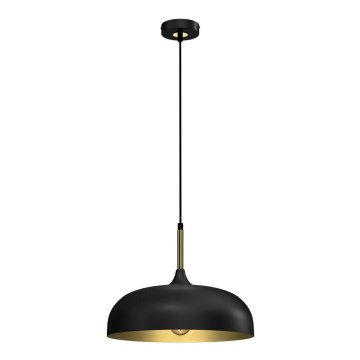 Candelabro suspenso LINCOLN 1xE27/60W/230V d. 35 cm preto