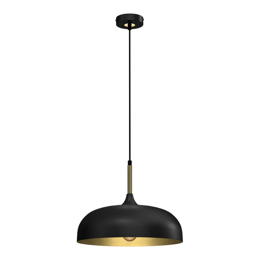 Candelabro suspenso LINCOLN 1xE27/60W/230V d. 35 cm preto