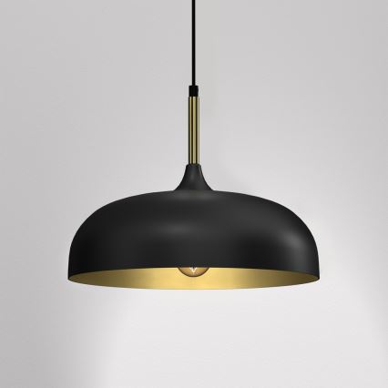 Candelabro suspenso LINCOLN 1xE27/60W/230V d. 35 cm preto