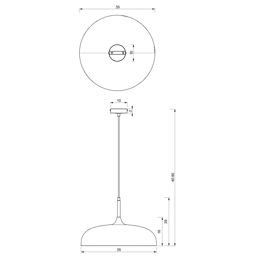 Candelabro suspenso LINCOLN 1xE27/60W/230V d. 35 cm verde