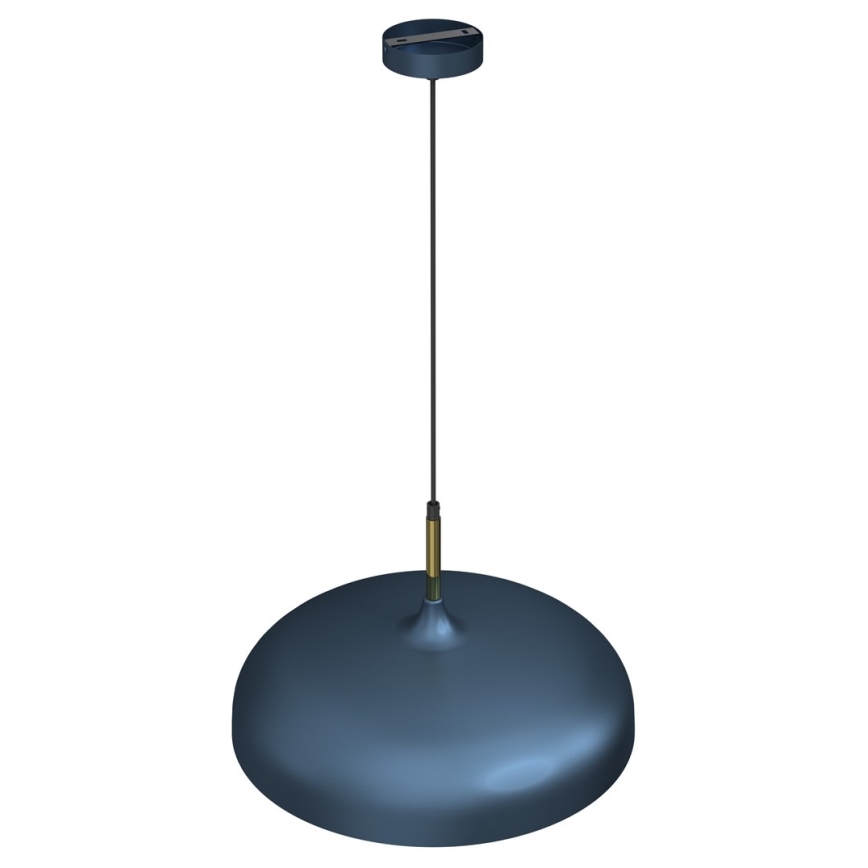 Candelabro suspenso LINCOLN 1xE27/60W/230V d. 45 cm azul
