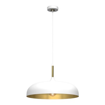 Candelabro suspenso LINCOLN 1xE27/60W/230V d. 45 cm branco