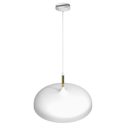 Candelabro suspenso LINCOLN 1xE27/60W/230V d. 45 cm branco