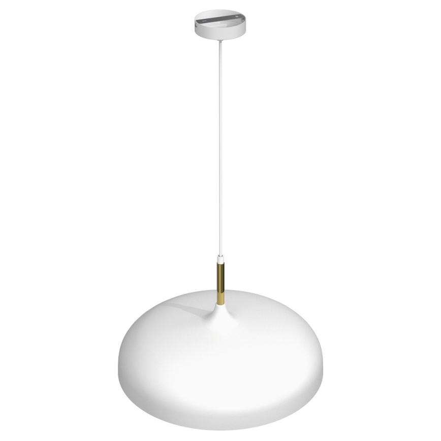 Candelabro suspenso LINCOLN 1xE27/60W/230V d. 45 cm branco