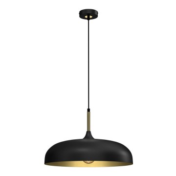Candelabro suspenso LINCOLN 1xE27/60W/230V d. 45 cm preto