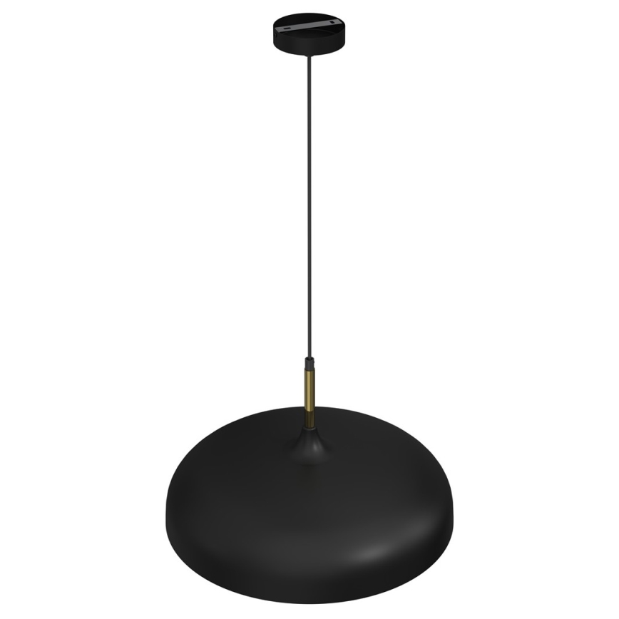 Candelabro suspenso LINCOLN 1xE27/60W/230V d. 45 cm preto