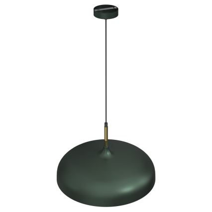 Candelabro suspenso LINCOLN 1xE27/60W/230V d. 45 cm verde