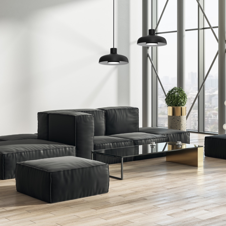 Candelabro suspenso LINEA 1xGX53/12W/230V preto