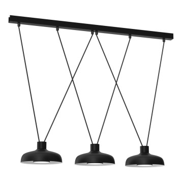 Candelabro suspenso LINEA 3xGX53/12W/230V preto
