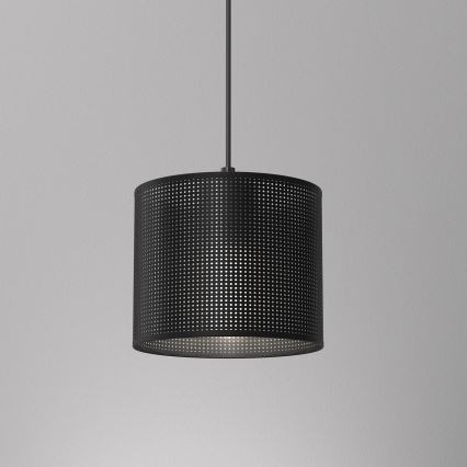 Candelabro suspenso LOFT SHADE 1xE27/60W/230V diâmetro 18 cm preto