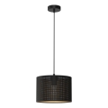 Candelabro suspenso LOFT SHADE 1xE27/60W/230V diâmetro 25 cm preto/dourado