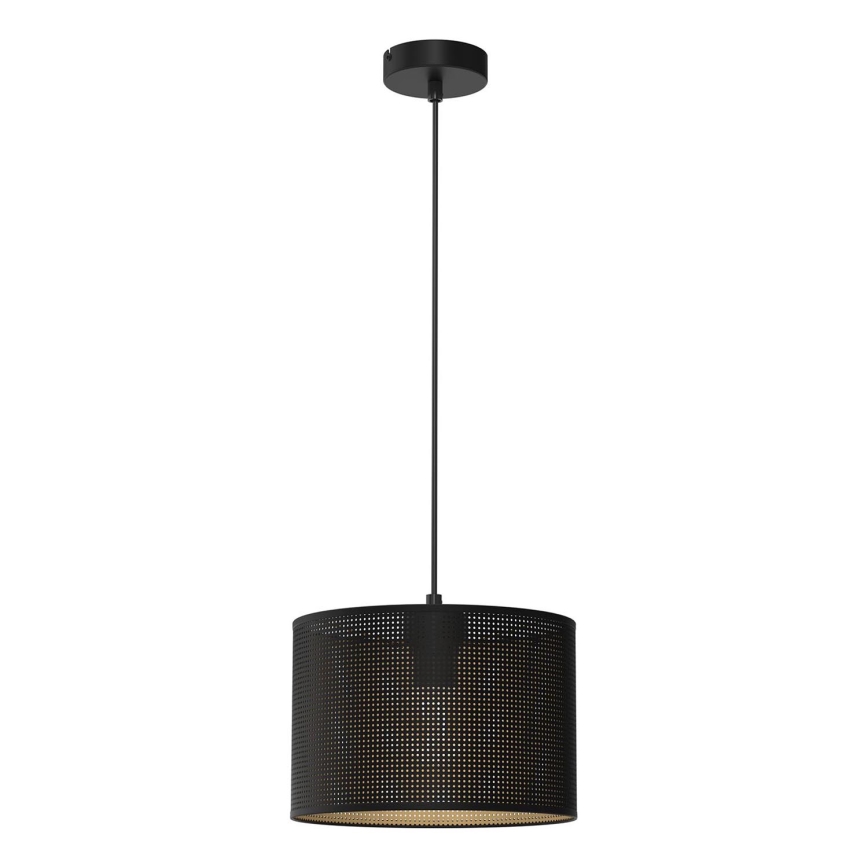 Candelabro suspenso LOFT SHADE 1xE27/60W/230V diâmetro 25 cm preto/dourado