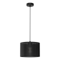 Candelabro suspenso LOFT SHADE 1xE27/60W/230V diâmetro 25 cm preto