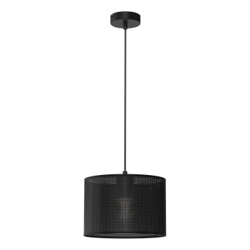 Candelabro suspenso LOFT SHADE 1xE27/60W/230V diâmetro 25 cm preto