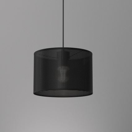 Candelabro suspenso LOFT SHADE 1xE27/60W/230V diâmetro 25 cm preto