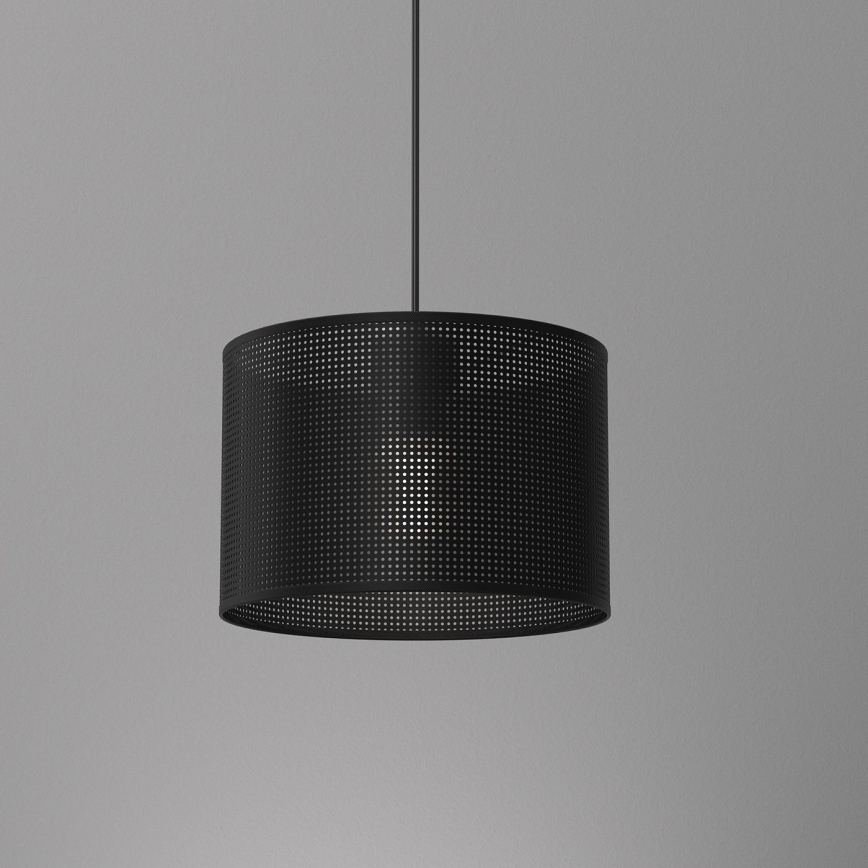 Candelabro suspenso LOFT SHADE 1xE27/60W/230V diâmetro 25 cm preto