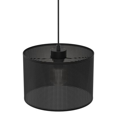 Candelabro suspenso LOFT SHADE 1xE27/60W/230V diâmetro 25 cm preto