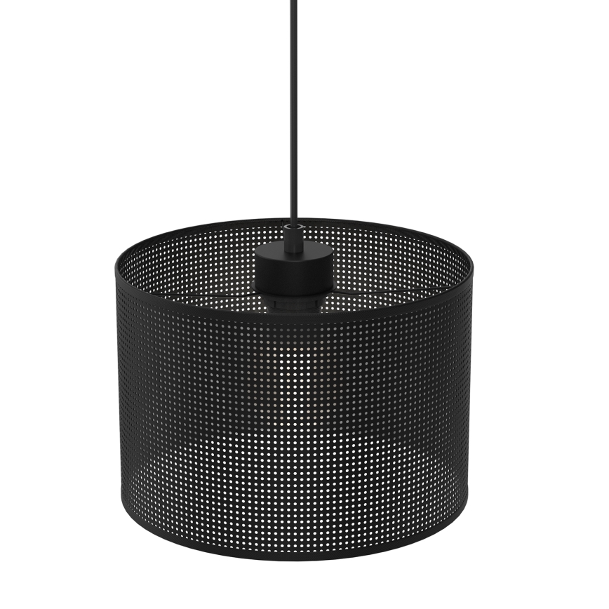 Candelabro suspenso LOFT SHADE 1xE27/60W/230V diâmetro 25 cm preto