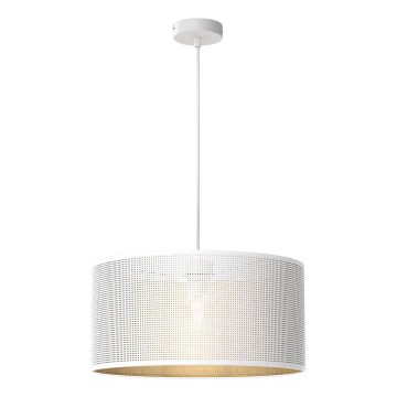Candelabro suspenso LOFT SHADE 1xE27/60W/230V diâmetro 40 cm branco/dourado