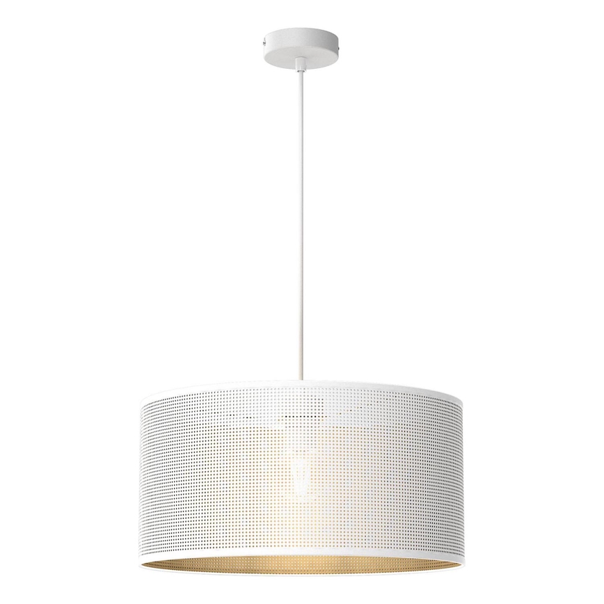 Candelabro suspenso LOFT SHADE 1xE27/60W/230V diâmetro 40 cm branco/dourado
