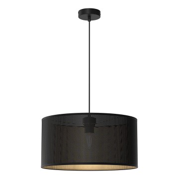 Candelabro suspenso LOFT SHADE 1xE27/60W/230V diâmetro 40 cm preto/dourado
