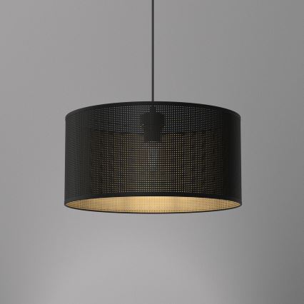 Candelabro suspenso LOFT SHADE 1xE27/60W/230V diâmetro 40 cm preto/dourado