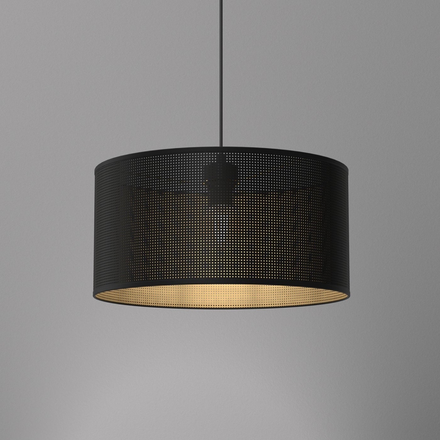 Candelabro suspenso LOFT SHADE 1xE27/60W/230V diâmetro 40 cm preto/dourado