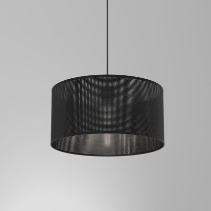 Candelabro suspenso LOFT SHADE 1xE27/60W/230V diâmetro 40 cm preto