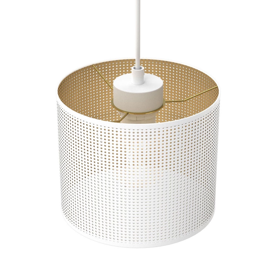Candelabro suspenso LOFT SHADE 3xE27/60W/230V branco/dourado